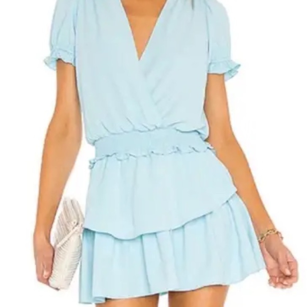 Amanda Upridge Light Blue Ruffle Dress